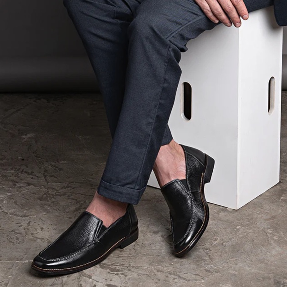 LAST CHANCE Sandro Moscoloni Easy Black Venetian Loafer